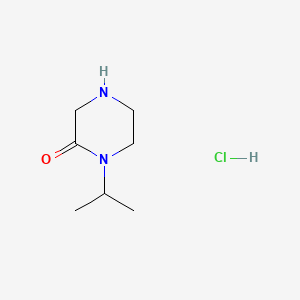 1-Isopropylpiperazin-2-one hydrochloride chemical structure (CAS 1187928-58-0)