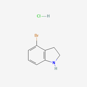 4-Bromoindoline hydrochloride chemical structure (CAS 1187929-39-0)
