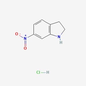 6-Nitroindoline hydrochloride chemical structure (CAS 1187929-53-8)