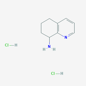 5,6,7,8-Tetrahydroquinolin-8-amine dihydrochloride chemical structure (CAS 1187929-87-8)