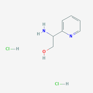 2-Amino-2-(2-pyridyl)ethanol Dihydrochloride chemical structure (CAS 1187930-63-7)