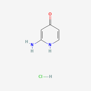 2-Amino-4-hydroxypyridine hydrochloride chemical structure (CAS 1187932-09-7)