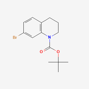 tert-Butyl 7-bromo-3,4-dihydroquinoline-1(2H)-carboxylate chemical structure (CAS 1187932-64-4)