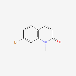 7-Bromo-1-methylquinolin-2(1H)-one chemical structure (CAS 1187933-12-5)
