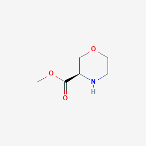 (R)-Methyl morpholine-3-carboxylate chemical structure (CAS 1187933-47-6)