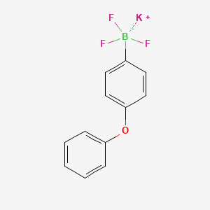 Potassium trifluoro(4-phenoxyphenyl)boranuide chemical structure (CAS 1187951-62-7)