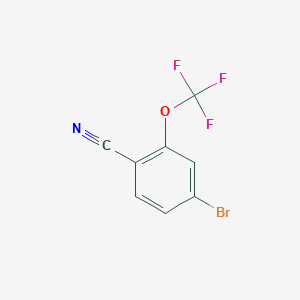 4-Bromo-2-(trifluoromethoxy)benzonitrile chemical structure (CAS 1187983-97-6)