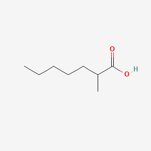 2-Methylheptanoic acid chemical structure (CAS 1188-02-9)