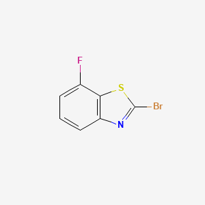 2-Bromo-7-fluorobenzo[d]thiazole chemical structure (CAS 1188130-52-0)