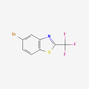 5-Bromo-2-(trifluoromethyl)benzo[d]thiazole chemical structure (CAS 1188169-82-5)