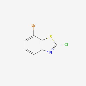 7-Bromo-2-chlorobenzo[d]thiazole chemical structure (CAS 1188227-29-3)