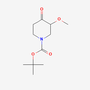 tert-Butyl 3-methoxy-4-oxopiperidine-1-carboxylate chemical structure (CAS 1188265-31-7)