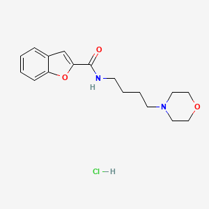 N-(4-Morpholinobutyl)benzofuran-2-carboxamide hydrochloride chemical structure (CAS 1188890-36-9)