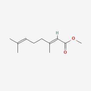Methyl (E)-3,7-dimethylocta-2,6-dienoate chemical structure (CAS 1189-09-9)