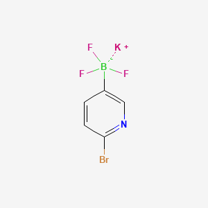potassium (6-bromopyridin-3-yl)trifluoroborate chemical structure (CAS 1189097-43-5)