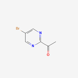 1-(5-Bromopyrimidin-2-yl)ethanone chemical structure (CAS 1189169-37-6)