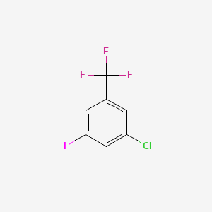 3-Chloro-5-iodobenzotrifluoride chemical structure (CAS 1189352-83-7)