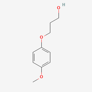 3-(4-Methoxyphenoxy)propan-1-ol chemical structure (CAS 118943-21-8)