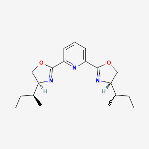 2,6-Bis((S)-4-((S)-sec-butyl)-4,5-dihydrooxazol-2-yl)pyridine chemical structure (CAS 118949-62-5)
