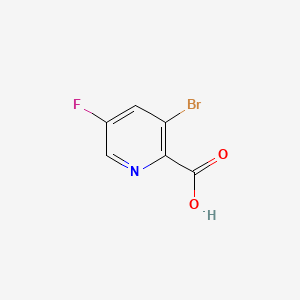 3-Bromo-5-fluoropicolinic acid chemical structure (CAS 1189513-55-0)