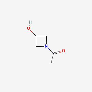 1-(3-Hydroxyazetidin-1-yl)ethanone chemical structure (CAS 118972-96-6)