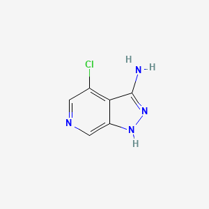 4-Chloro-1H-pyrazolo[3,4-c]pyridin-3-amine chemical structure (CAS 1189727-33-0)