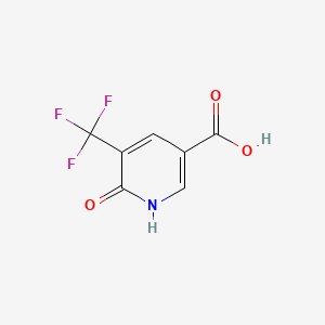 6-Oxo-5-(trifluoromethyl)-1,6-dihydropyridine-3-carboxylic acid chemical structure (CAS 1189757-60-5)