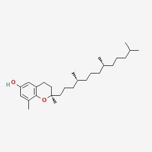 (R)-2,8-Dimethyl-2-((4R,8R)-4,8,12-trimethyltridecyl)chroman-6-ol chemical structure (CAS 119-13-1)
