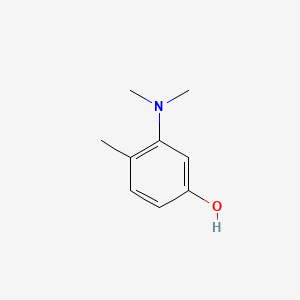 3-(Dimethylamino)-4-methylphenol chemical structure (CAS 119-31-3)