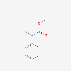 Ethyl 2-phenylbutanoate chemical structure (CAS 119-43-7)