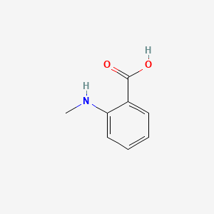 2-(Methylamino)benzoic acid chemical structure (CAS 119-68-6)
