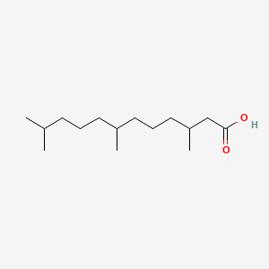 3,7,11-Trimethyldodecanoic acid chemical structure (CAS 1190-55-2)