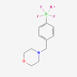 Potassium 4-((morpholino)methyl)-phenyltrifluoroborate chemical structure (CAS 1190095-06-7)
