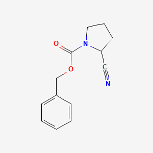 1-Cbz-2-cyanopyrrolidine chemical structure (CAS 119020-06-3)