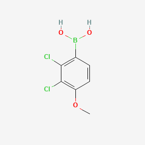 (2,3-Dichloro-4-methoxyphenyl)boronic acid chemical structure (CAS 1190219-72-7)