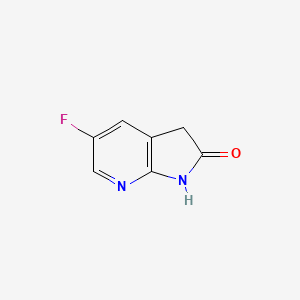 5-Fluoro-1H-pyrrolo[2,3-b]pyridin-2(3H)-one chemical structure (CAS 1190314-85-2)