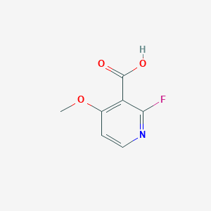2-Fluoro-4-methoxynicotinic acid chemical structure (CAS 1190315-81-1)