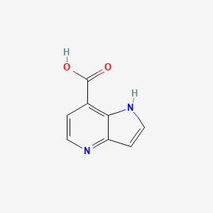 1H-Pyrrolo[3,2-b]pyridine-7-carboxylic acid chemical structure (CAS 1190319-18-6)