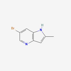 6-Bromo-2-methyl-1H-pyrrolo[3,2-b]pyridine chemical structure (CAS 1190319-51-7)