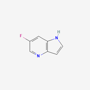6-Fluoro-1H-pyrrolo[3,2-b]pyridine chemical structure (CAS 1190320-33-2)