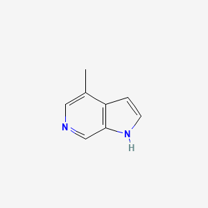 4-Methyl-1H-pyrrolo[2,3-c]pyridine chemical structure (CAS 1190321-86-8)