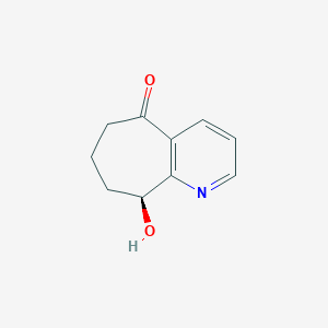 (S)-9-Hydroxy-6,7,8,9-tetrahydro-5H-cyclohepta[b]pyridin-5-one chemical structure (CAS 1190363-43-9)