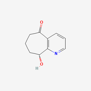 (R)-9-Hydroxy-6,7,8,9-tetrahydro-5H-cyclohepta[b]pyridin-5-one chemical structure (CAS 1190363-44-0)