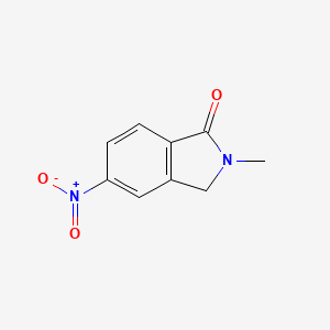 2-Methyl-5-nitroisoindolin-1-one chemical structure (CAS 1190380-36-9)