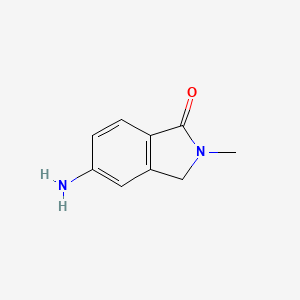 5-Amino-2-methylisoindolin-1-one chemical structure (CAS 1190380-38-1)