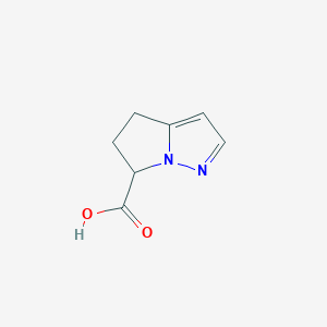 5,6-Dihydro-4H-pyrrolo[1,2-b]pyrazole-6-carboxylic acid chemical structure (CAS 1190392-24-5)