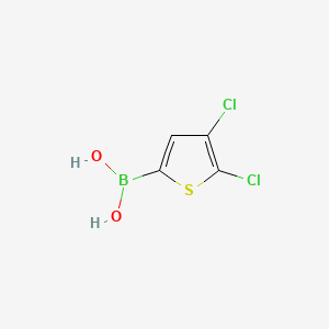 (4,5-Dichlorothiophen-2-yl)boronic acid chemical structure (CAS 1190737-21-3)