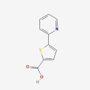 5-(Pyridin-2-yl)thiophene-2-carboxylic acid chemical structure (CAS 119082-97-2)