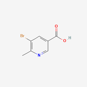 5-Bromo-6-methylnicotinic acid chemical structure (CAS 1190862-72-6)