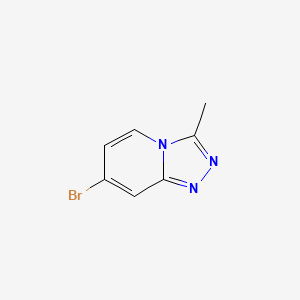 7-Bromo-3-methyl-[1,2,4]triazolo[4,3-a]pyridine chemical structure (CAS 1190927-76-4)